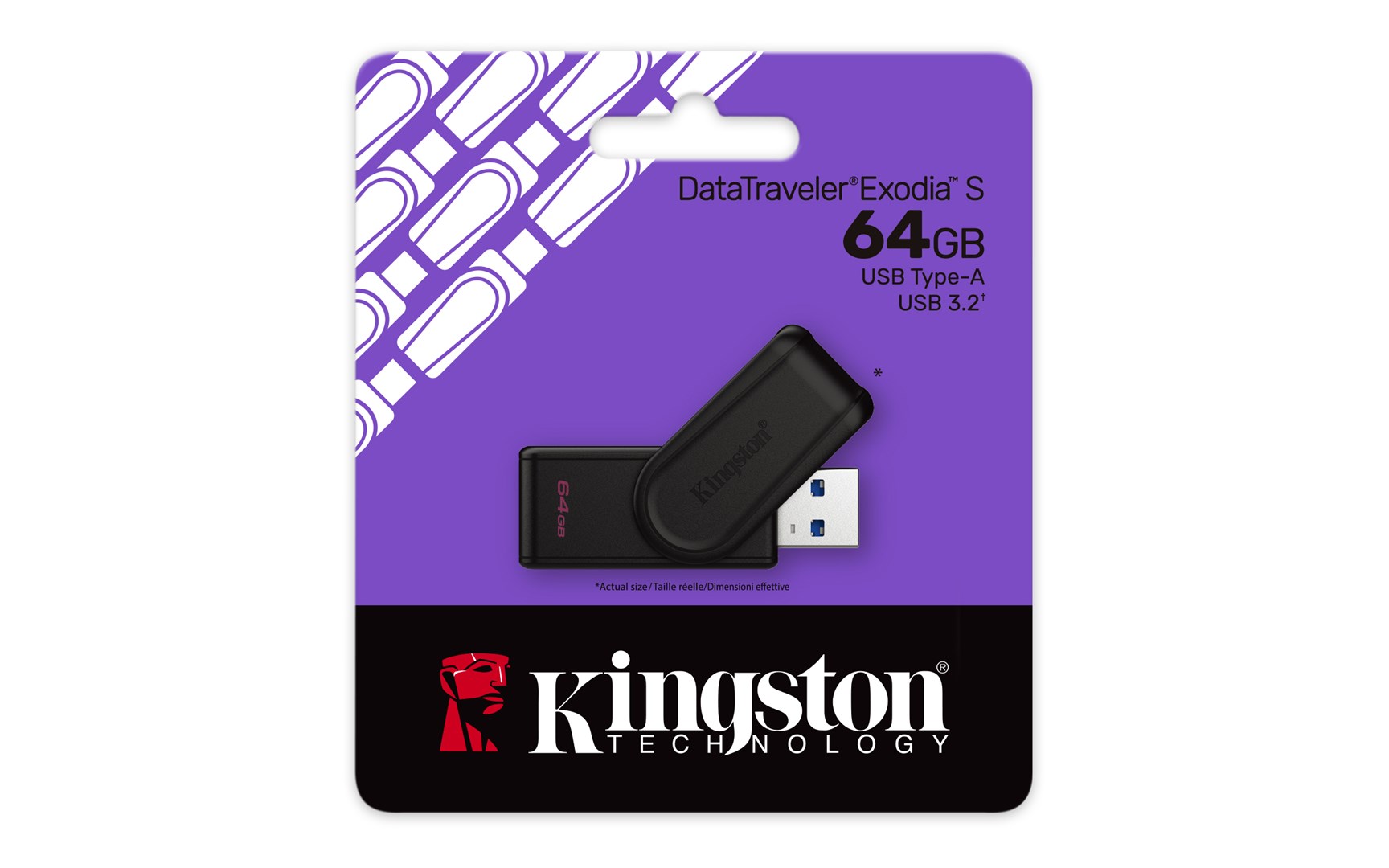 PENDRIVE-KINGSTON-64GB-USB-3.2-EXODIA-S-DTXS/64GB